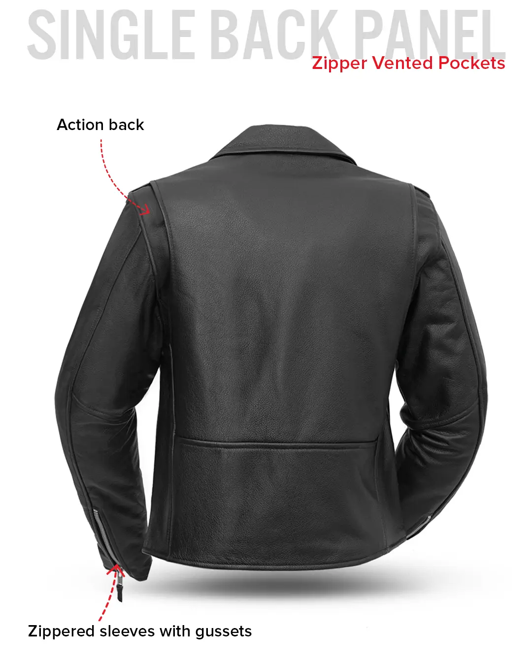Bikerlicious - Women's Motorcycle Leather Jacket - Image 6