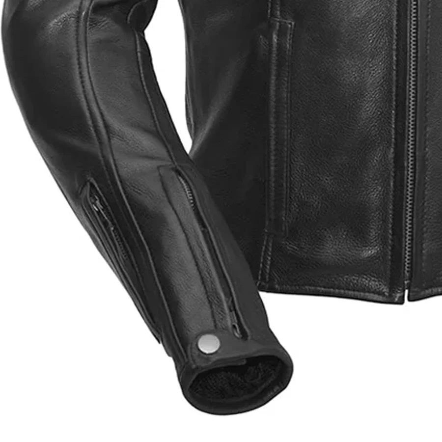 Speed Queen - Womens Motorcycle Leather Jacket - Image 5